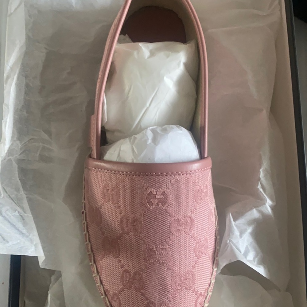 Gucci pink espadrilles